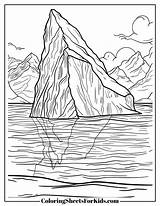 Iceberg Coloring Pages Free Printable PDFs  Sheets For Kids sketch template