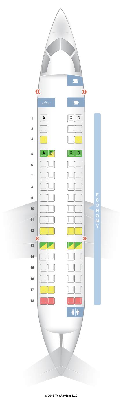 SeatGuru Seat Map American Airlines Bombardier CRJ-700 (CR7) V2 | American airlines, Airlines ...