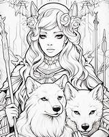 Artemis Goddess Of The Hunt Coloring Pages  Greek Mythology sketch template