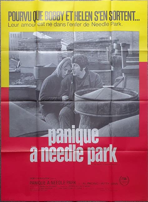 ZZZSOLD! PANIC IN NEEDLE PARK 1971 French poster AL PACINO - MOVIE★INK. AMSTERDAM