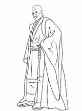 Star Wars Coloring Pages Mace Windu  And Drawing sketch template