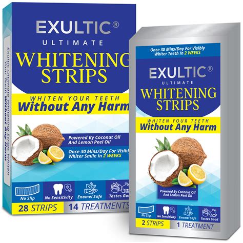 Teeth Whitening Strips for Sensitive Teeth – EXULTIC