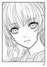 Coloring Artbook  Manga Girls sketch template