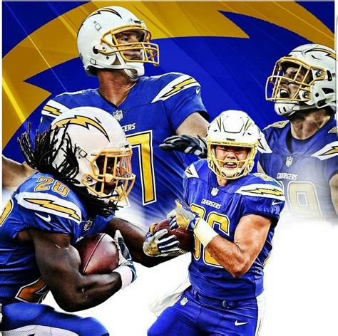 Los Angeles Chargers In The Color Rush Uniforms #NFLfootballinLosAngeles | Chargers football ...