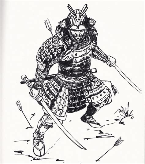 Samurai Helmet Drawing at PaintingValley.com | Explore collection of ...