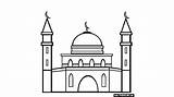 Dibujo De Mezquita Para Colorear Y Pintar 22425 sketch template