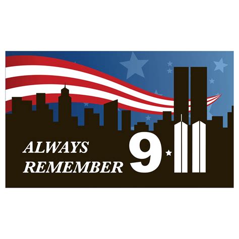 9 11 Remembrance Flag 3ft x 5ft Nylon