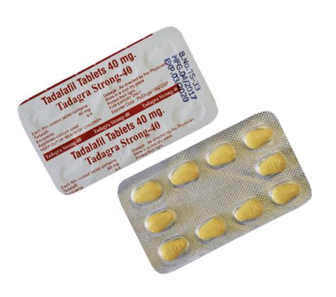 Tadalafil (TADAGRA STRONG) 40 mg Tabs - discountacnemedicine.com