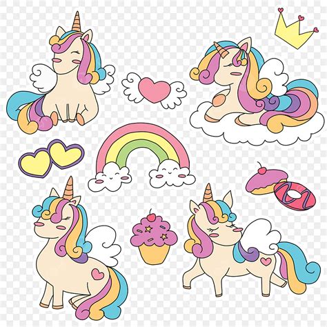 Pastel Unicorn PNG Transparent, Unicorn Sticker Pastel Color, Unicorn, Stickers, Pastel Color ...