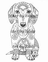 51 Best Dachshund Coloring Book  Art of Dachshund Images On Pinterest sketch template