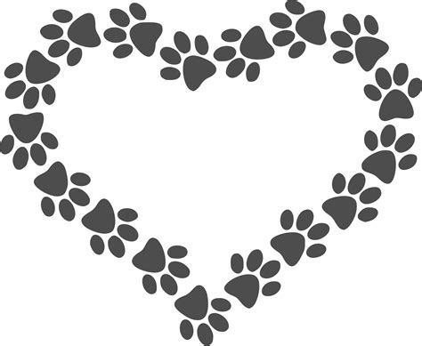 Paw Print Heart Decal - Can Be Monogrammed | Heart decals, Paw print, Vinyl decals
