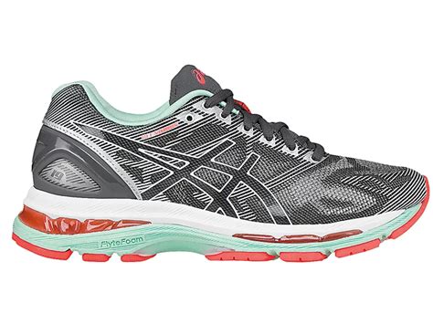 Women's GEL-NIMBUS 19 | Carbon/White/Flash Coral | Running Shoes | ASICS