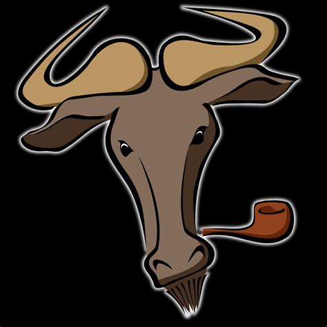 Edit free photo of Gnu,linux,horns,logo,free vector graphics - needpix.com