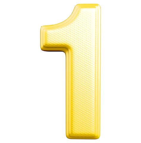 golden number 1 11288271 PNG