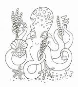 Octopus Coloring Pages And Activities sketch template