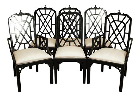 Hollywood Regency Chinoiserie Pagoda Dining Chairs - Set of 6 on Chairish.com Breakfast Nook ...