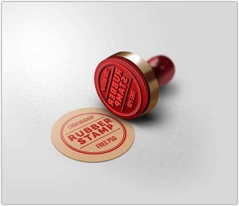 19+ Best Stamp Mockup PSD - Web Resources Free | Free logo mockup, Logo ...