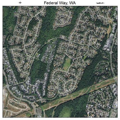 Aerial Photography Map of Federal Way, WA Washington