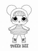 Queen Bee Lol Doll Coloring Page  Free Printable Pages For Kids sketch template