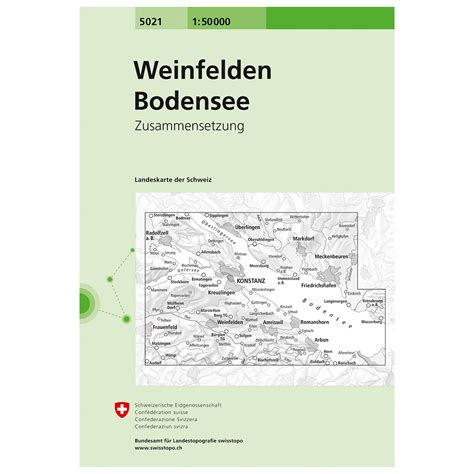 Swisstopo 5021 Weinfelden/Bodensee - Hiking map | Buy online | Bergfreunde.eu