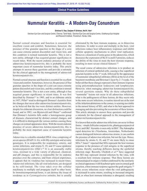 (PDF) Nummular keratitis – A modern-day conundrum