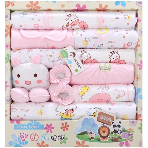 newborn clothes summer baby gift box set baby products newborn baby set 18 pcs for 0 3 month-in ...