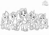 My Little Pony A New Generation To Color Coloring Page  Free Printable sketch template