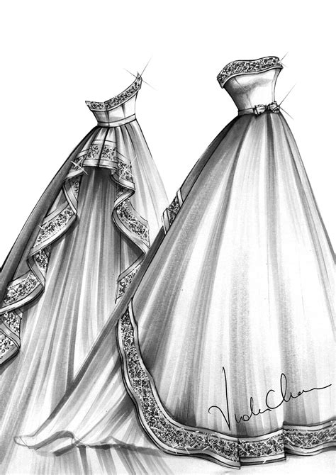 Pin by Viola Chan on Viola Chan Sketches | Fashion drawing dresses, Fashion sketches dresses ...