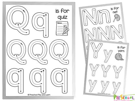 Alphabet Letters To Trace Worksheets