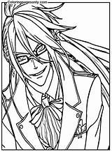 Grell Sutcliff From Black Butler Coloring Page  Free Printable sketch template