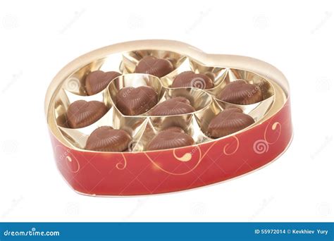 Heart Shaped Candy Box for Valentine S Day Stock Photo - Image of ...