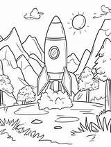 15 Free Rocket Coloring Pages For Kids  Blast Off sketch template