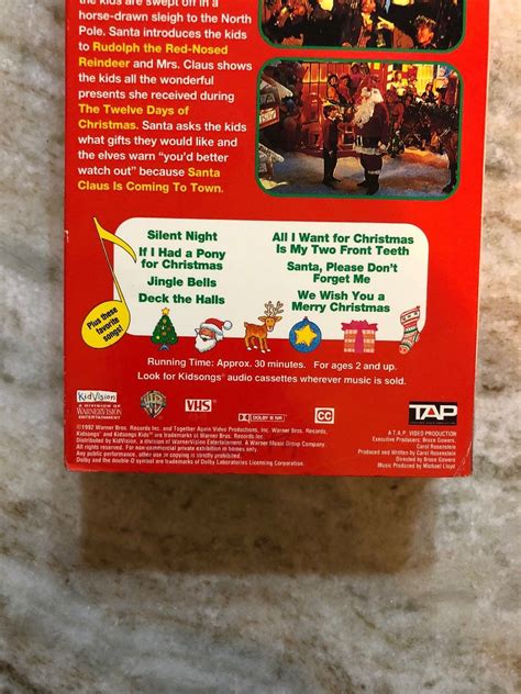 Kidsongs-We Wish You a Merry Christmas VHS 1992-TESTED-RARE VINTAGE-SHIP N 24HRS - VHS Tapes