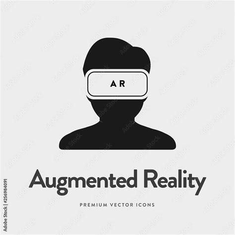 Augmented Reality Flat Vector Icon. Augmented Reality AR Concept symbol ...