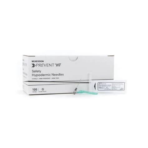 22g, 1" Safety Hypodermic Needle - Needles - Clinical Disposables