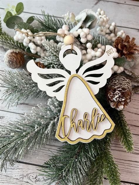 Angel Ornament Personalized Angel Custom Name Christmas - Etsy