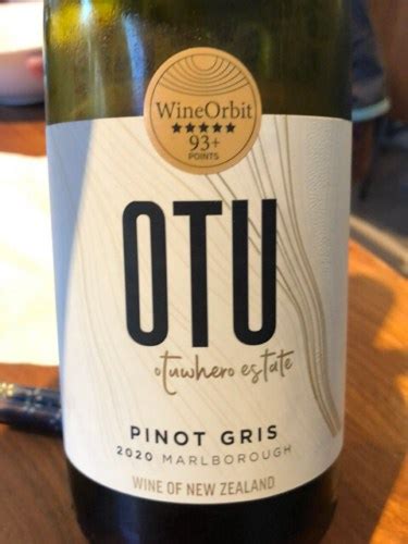 2021 OTU Wines Pinot Gris | Vivino US