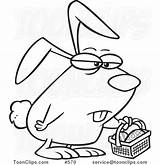 Grumpy Bunny Clipart sketch template