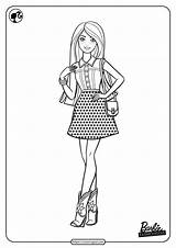Printable Barbie Fashionistas Pdf Coloring Pages 03  sketch template