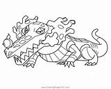 Skeledirge Pokemon Coloring Page For Kids  Free Printable sketch template