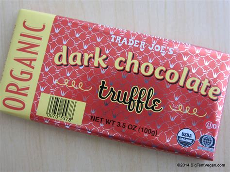 Organic Dark Chocolate Truffle Bar | Dark chocolate truffles, Trader joes vegan, Chocolate truffles