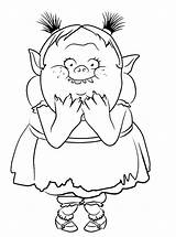 Trolls Movie Coloring Pages sketch template