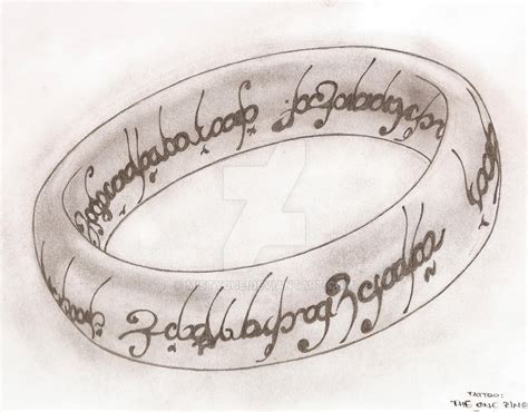 TATTOO The One Ring by MistyQue on DeviantArt in 2021 | Lord of the rings tattoo, One ring, Rings