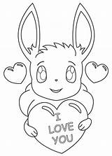 Lovely Pokemon Eevee Coloring Page  Free Printable Pages For Kids sketch template
