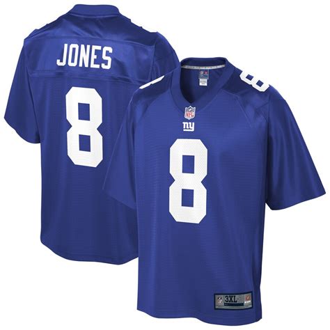 Daniel Jones Jersey #8 Giants S-4X 5X XLT 2XLT 3XLT 4XLT 5XLT