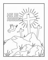Religious Easter Coloring Pages Printable sketch template