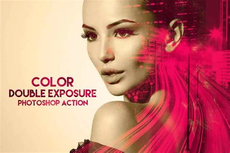 Color Double Exposure Photoshop Action | Design Shack