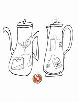 Free Teapot Coloring Pages — Stevie Doodles sketch template