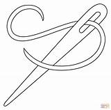 Needle Colouring Pages Sketch Coloring Page sketch template