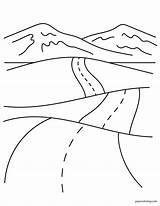 Coloring Colouring Road Safety Verkeer Preschool Way Traffic Pages  sketch template